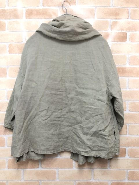 【中古】 UNIVERSAL TISSU ユニヴァーサルティシュ オリガミショールカラージャケット UT202JK038 グレージュ  111395482