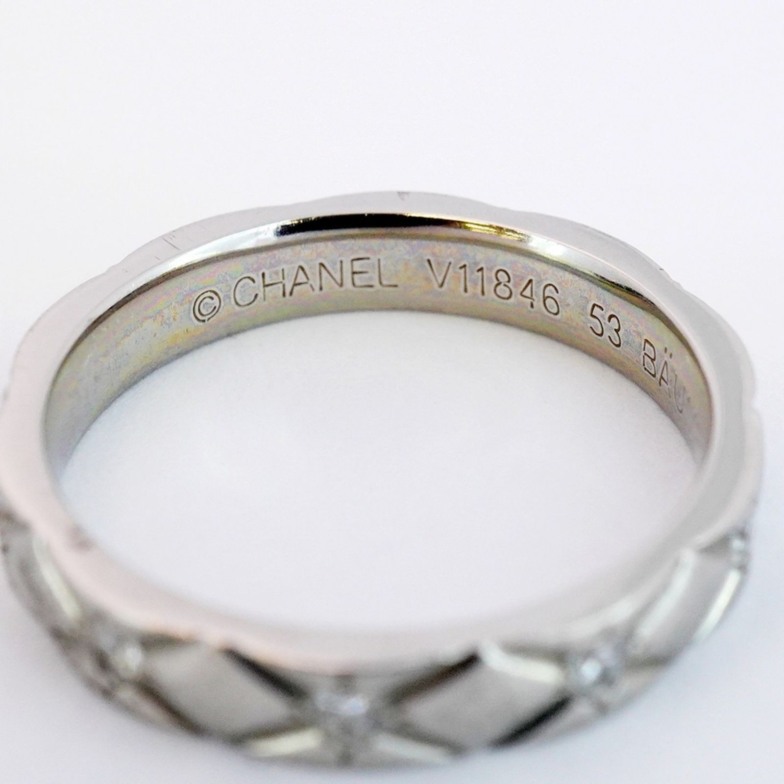 シャネル(Chanel) シャネル リング マトラッセ 10PD Pt950