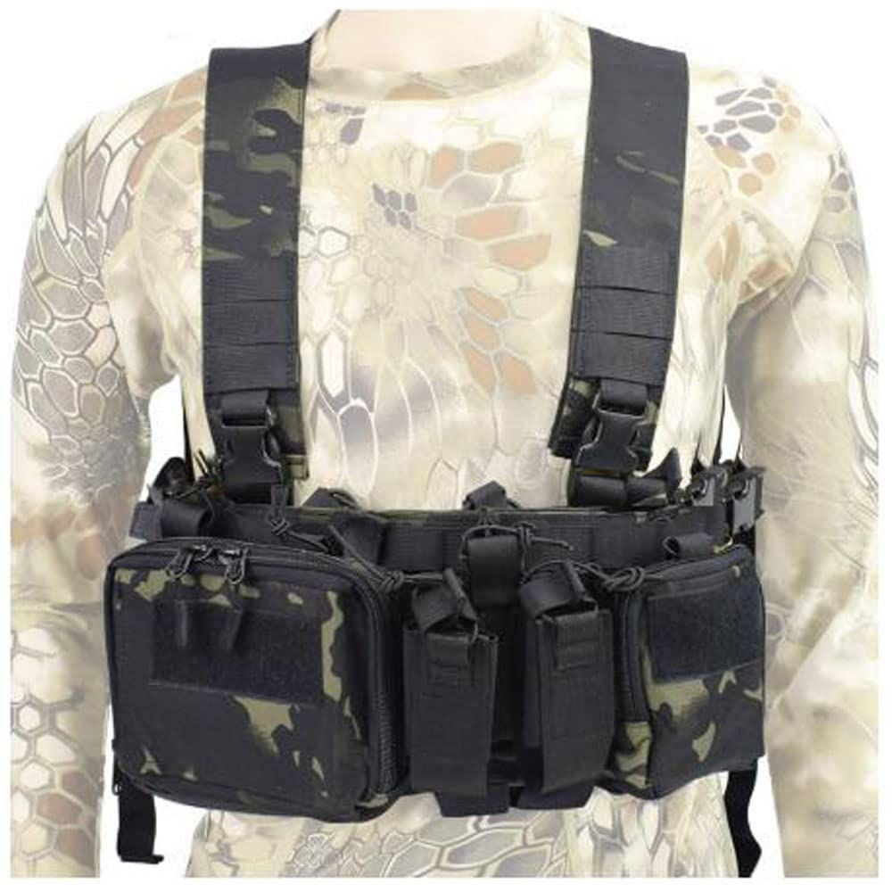 タクティカルベスト ブラック色 マガジンポーチ付 BLACKHAWK