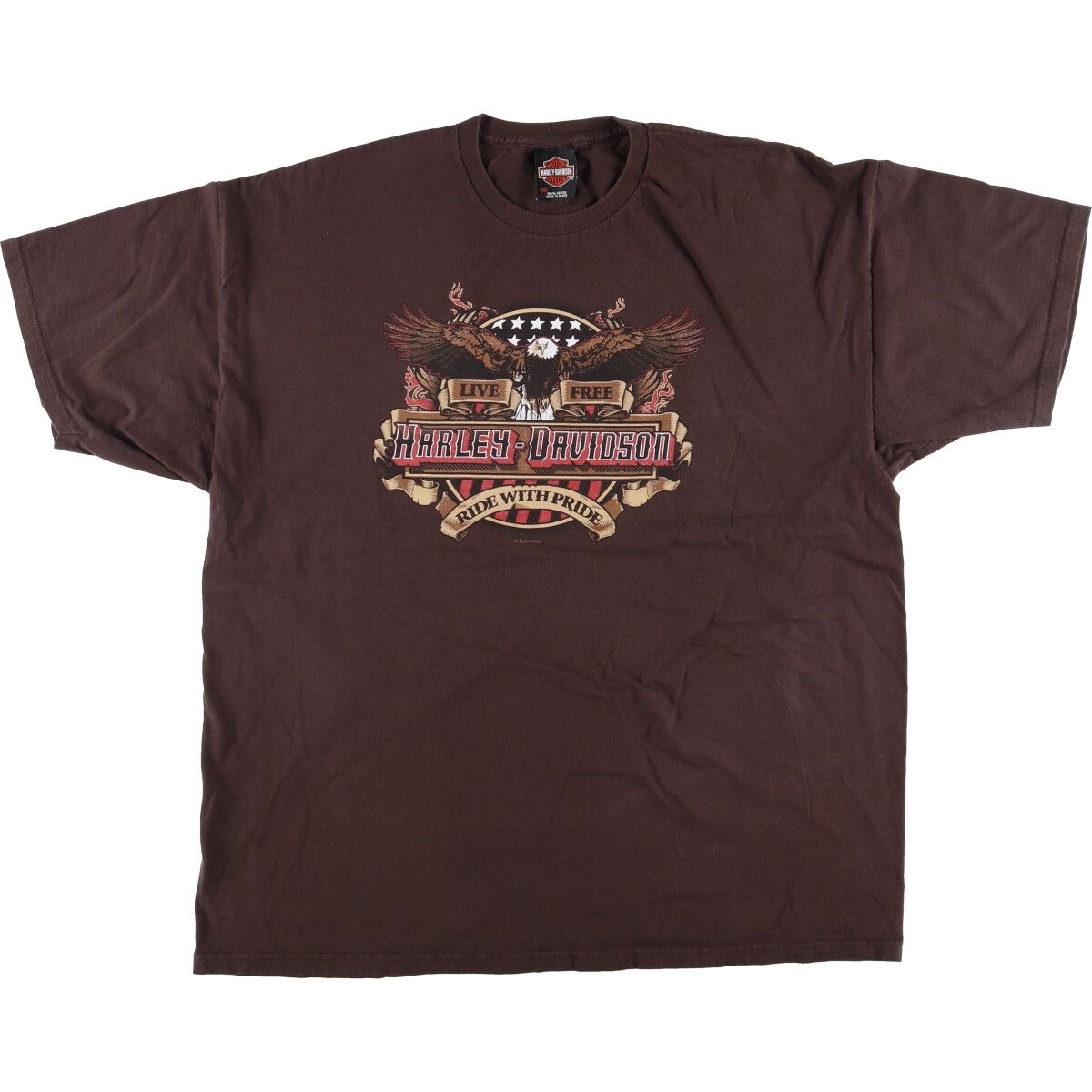 古着 ハーレーダビッドソン Harley-Davidson 鷲柄 イーグル柄 モーターサイクル バイクTシャツ メンズXXL相当/eaa527921