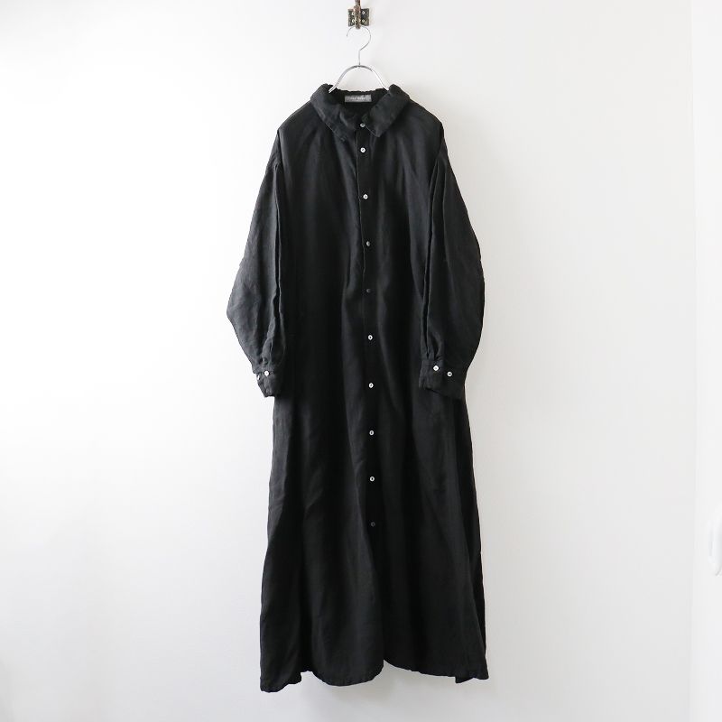 2022SS ネストローブ nest Robe リネンギャザーカラーワンピース F