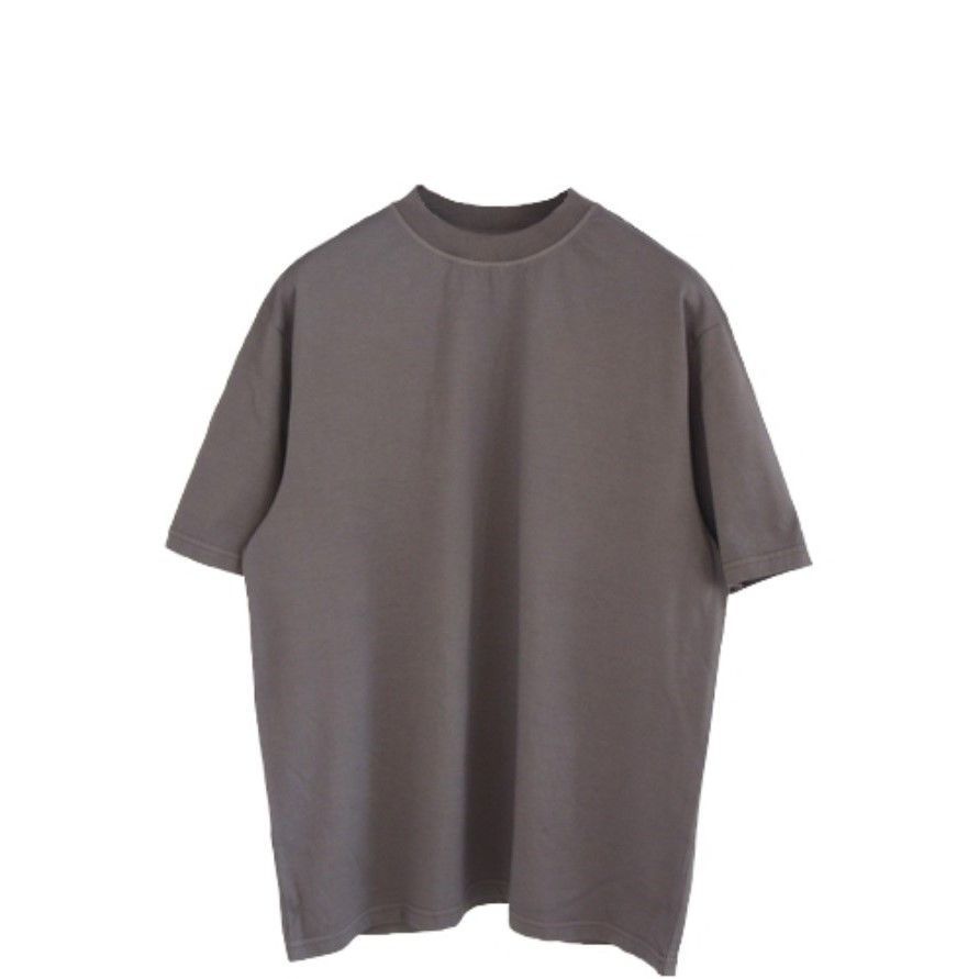 Yonetomi / NEW BASIC GARMENT DYED T-SHIRT  GRAY