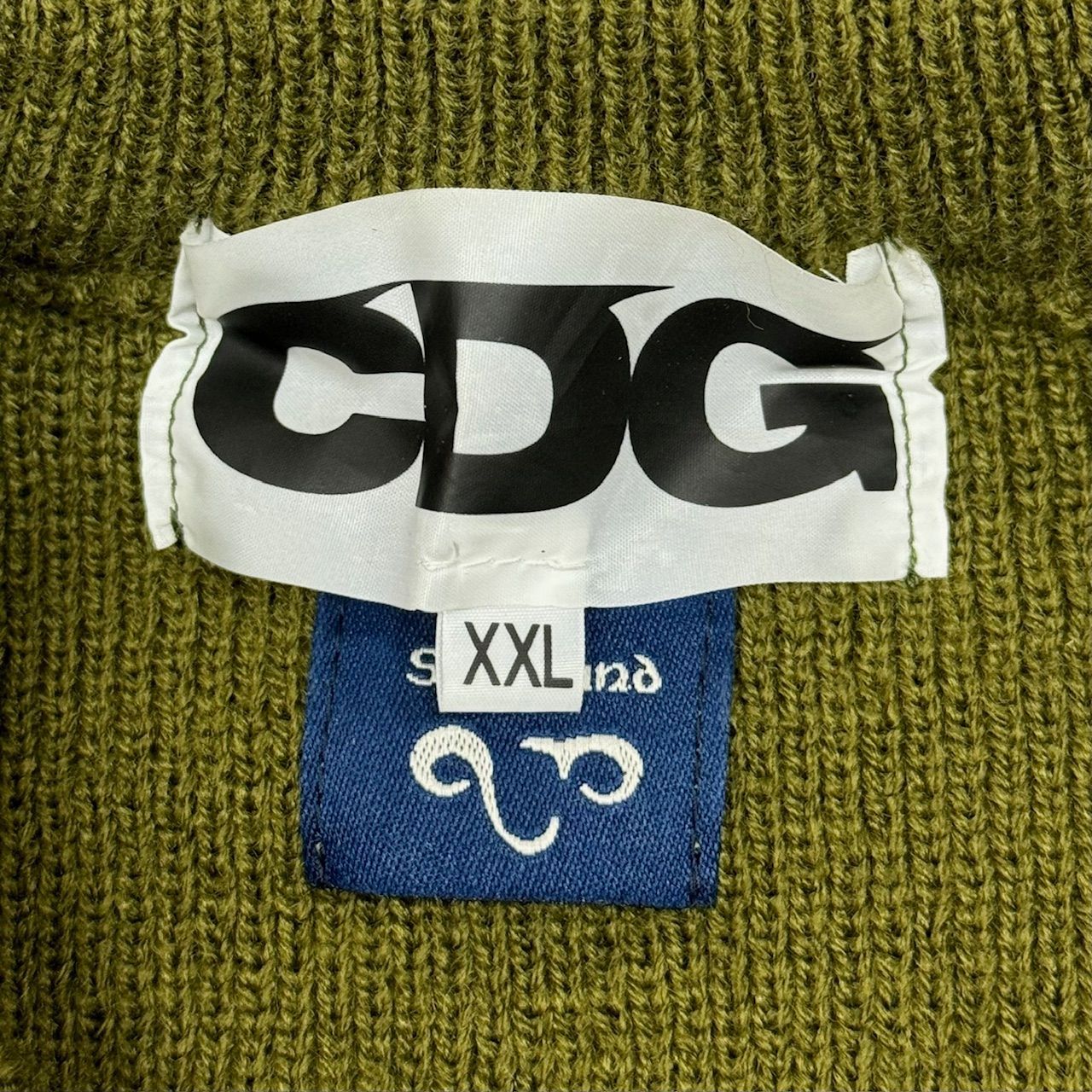 CDG COMME des GARCONS × LOCHAVEN of SCOTLAND サイドスリットプルオーバーニット シーディージー  コムデギャルソン ロックエーベンオブスコットランド コラボ SZ-N005 XXL 64127A