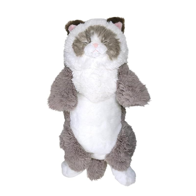 【新品】 サンレモン ひざねこ すやすや ラグドール GYBR 22×14×47cm ぬいぐるみ アニマル かわいい 猫 ネコ グレージュ P-1263 0