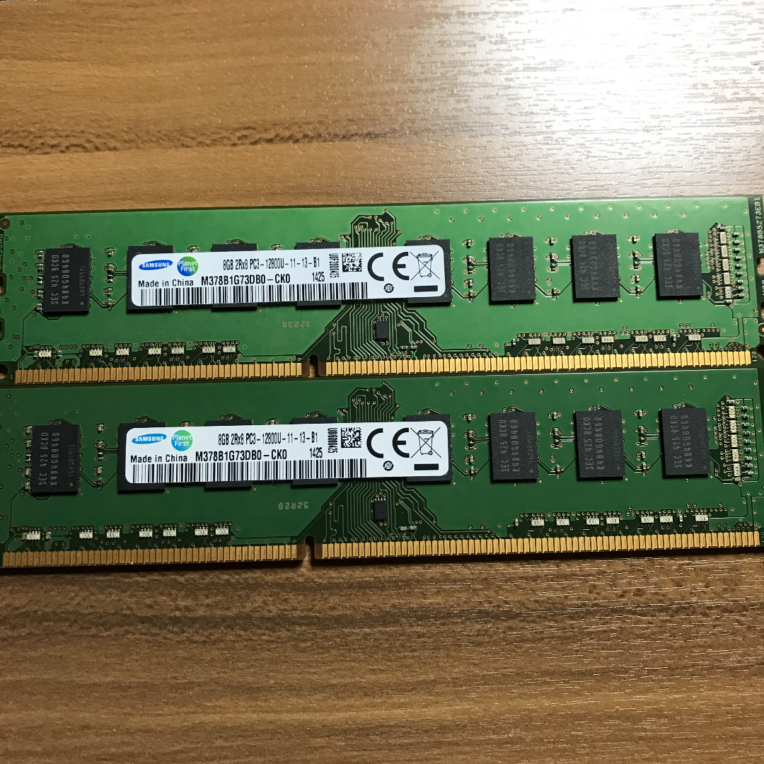 Samsung DDR3 1600Mhz デスクトップ用メモリ8Gx2 tic-guinee.net