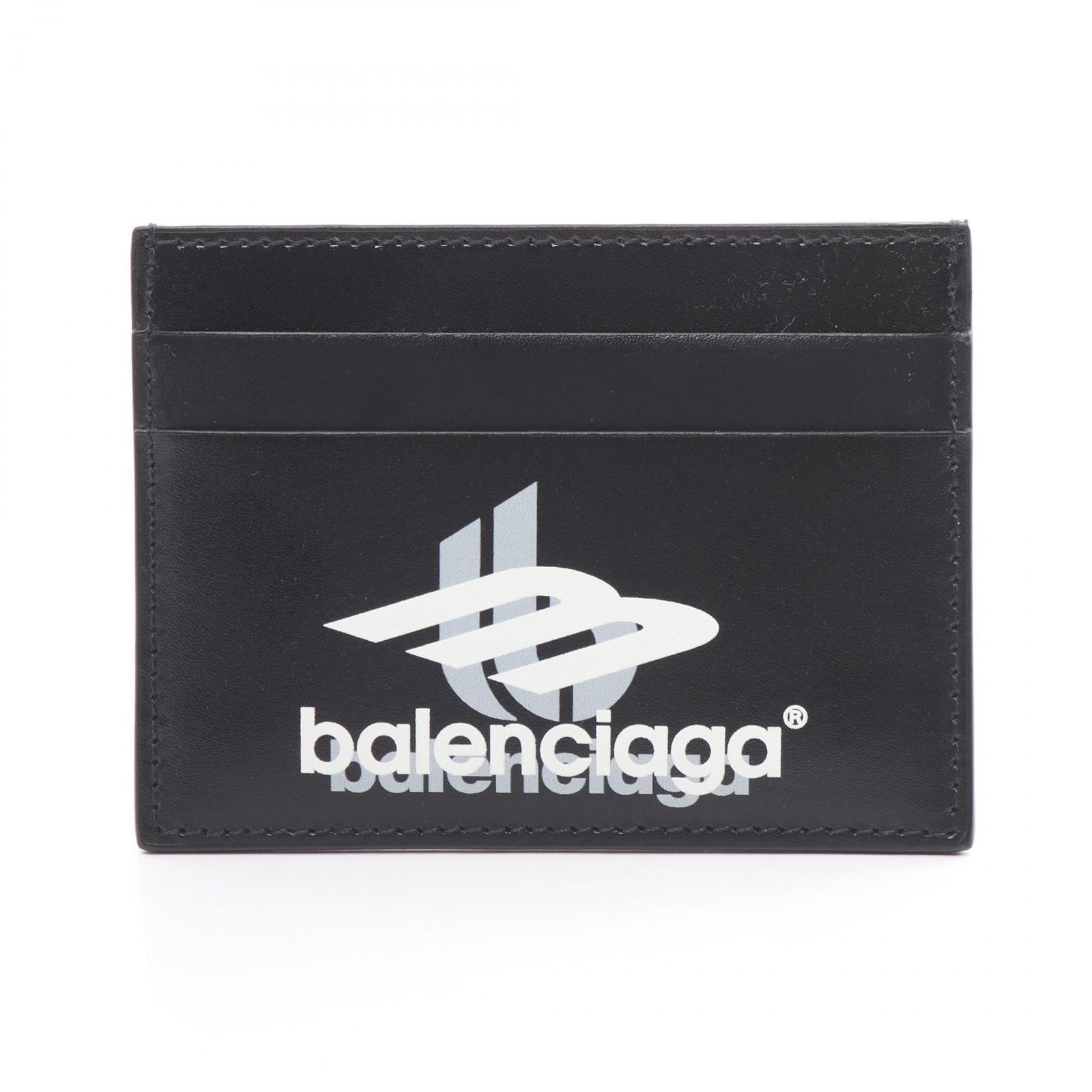 バレンシアガ BALENCIAGA カードケース Layered Sports 5943092AAPK1090 ブラック レザー カードケース メンズ