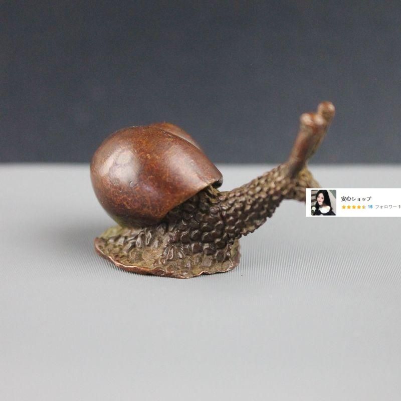 銅 細工 蝸牛香挿 茶寵 茶道具 香道具装飾品 工芸品 置物 - メルカリ