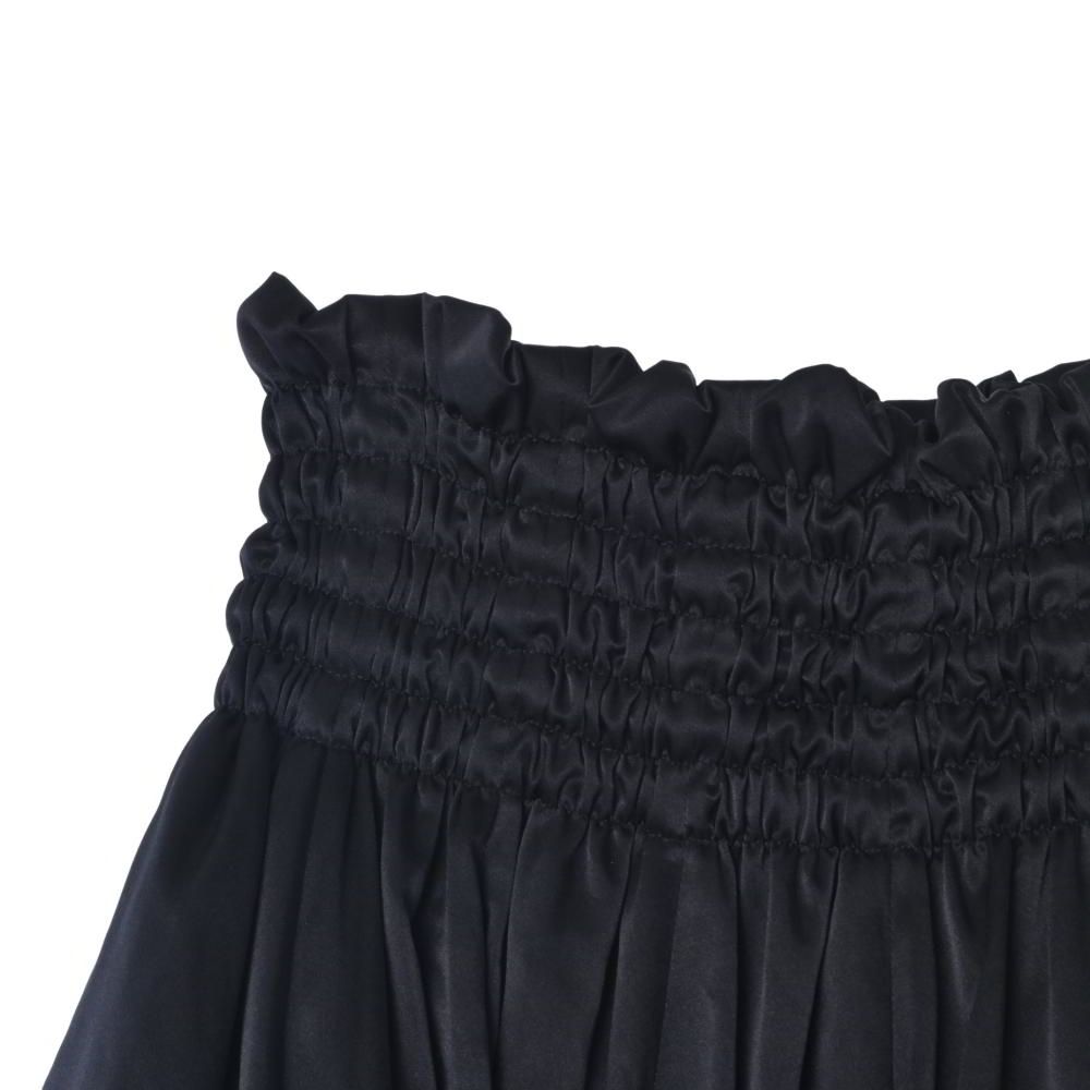 Noir Kei Ninomiya ポリ パンプキンスカート S ブラック ノワール ケイ