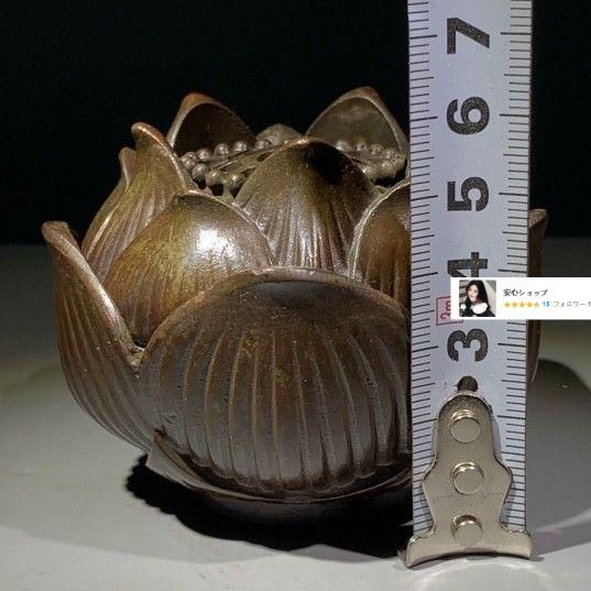 銅 香炉 蓮華香炉 宣徳炉 香道具 置物 - メルカリ