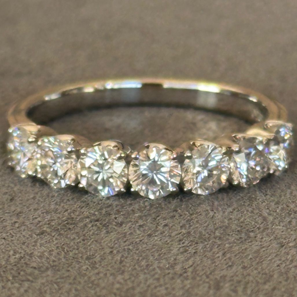 新品仕上げ済み】ミキモトPt950天然ダイヤモンド0.88ctエタニティ  