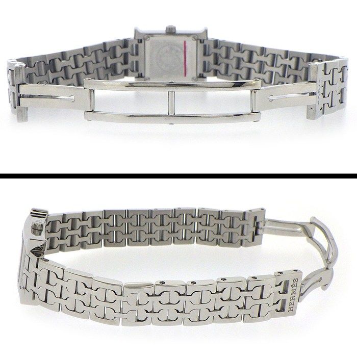 エルメス HERMES 腕時計 Hウォッチ HH1.110 スクエア ギョーシェ  