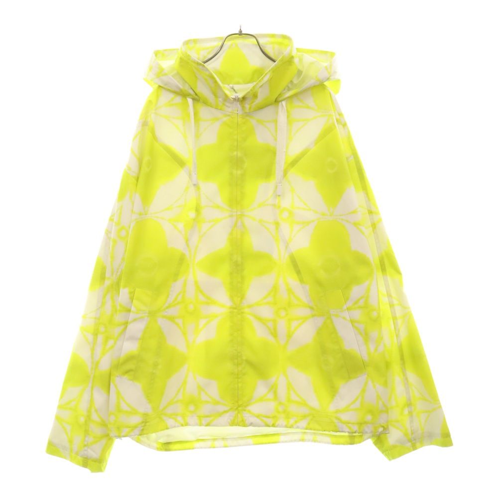 LOUIS VUITTON (ルイヴィトン) 23SS モノグラム フラワー シボリ ウインドブレーカー ジップアップジャケット イエロー 1AB542 RM231 XH8 HOB93W