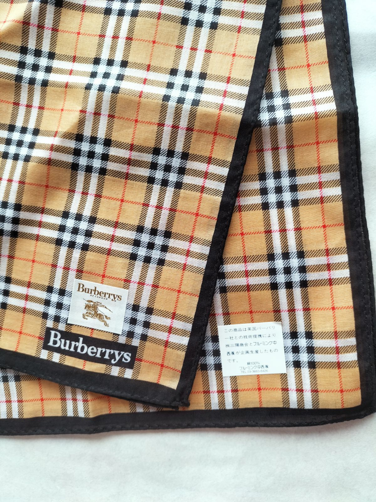 メンズハンカチセット新品 BURBERRYバーバリーハンカチ