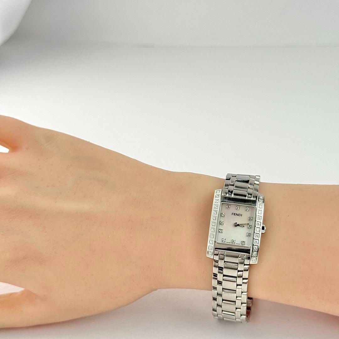 フェンディ 36Pダイヤ×シェル文字盤 7000L 電池 レディース 030