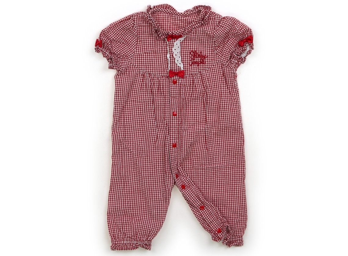 シャーリーテンプル Shirley Temple カバーオール 80 女の子 レッド・ホワイト 子供服 ベビー服 キッズ（1268303）
