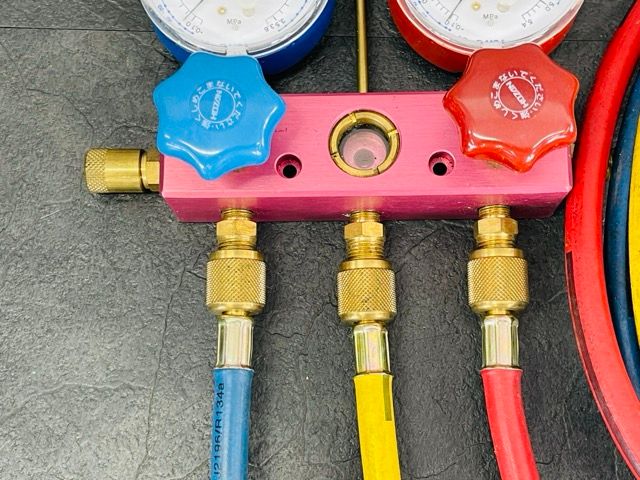 あぐぽん　ゲマボール ゲージ マニホールドキット 真空ポンプアダプター 2点セット