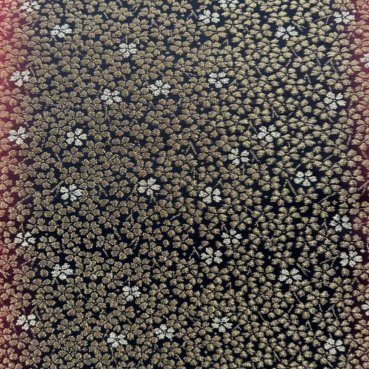 【限定セール！】 袋帯 美品 秀品 桜 金糸 箔 黒 六通 正絹 【中古】 - メルカリ 着物・浴衣