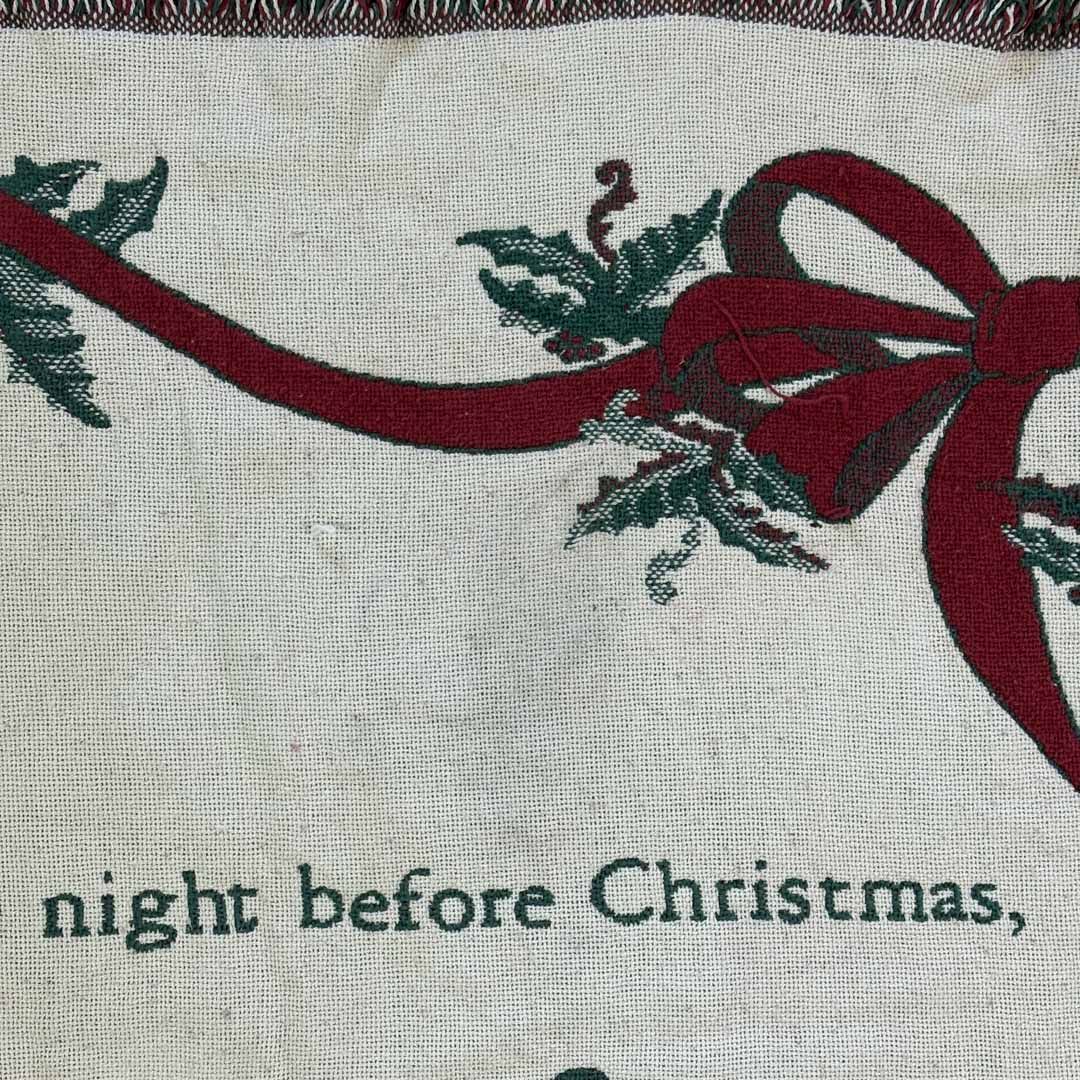 vintageラグ カーペット くるみ割り人形 ソックス クリスマス 1968