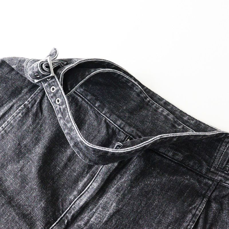 EQUIPE ブラックハイウエストジーンズ