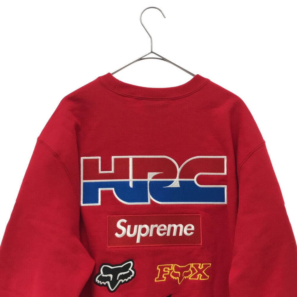 SUPREME (シュプリーム) 19AW Honda/Fox Racing Crewneck Sweatshirt 