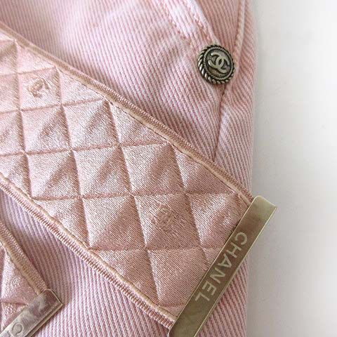 シャネル CHANEL 18P デニム ショートパンツ キュロット キルティング  