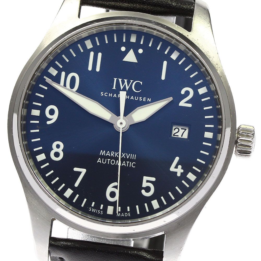 全国総量無料で IWC IWC 箱・保証書付き_766308 美品 メンズ 自動巻き ...