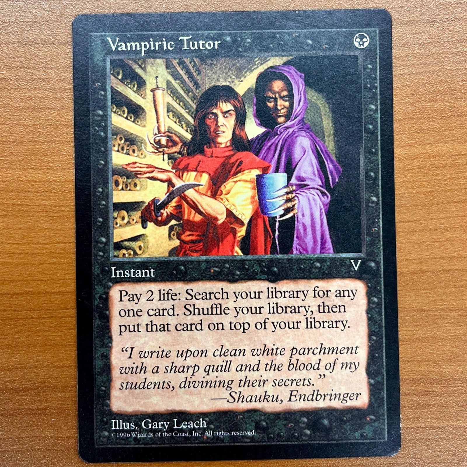 Foil【吸血の教示者/Vampiric Tutor】英語版 Foil】《吸血の教示者/Vampiric Tutor》(2018年版ジャッジ褒賞
