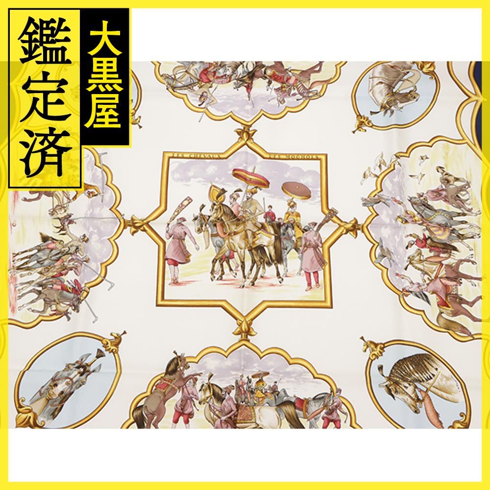 エルメス カレ90 CHEVAUX DES MOGHOLS - 【472】 HERMES】綺麗