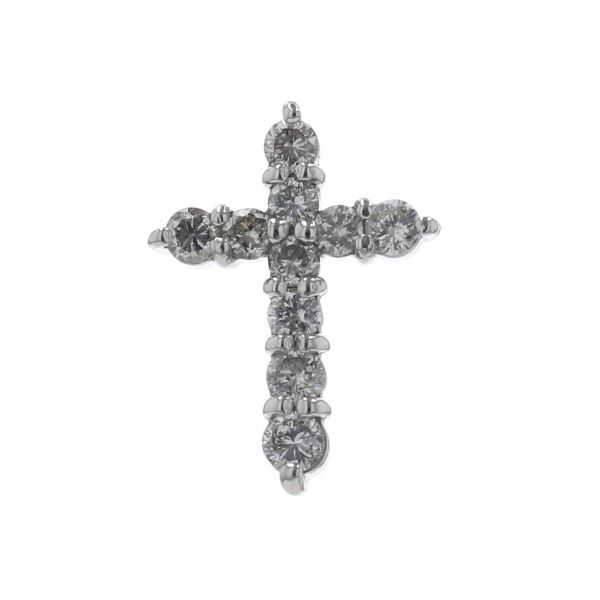 Pt900 プラチナ トップ ダイヤモンド 0.50ct クロス 十字架
