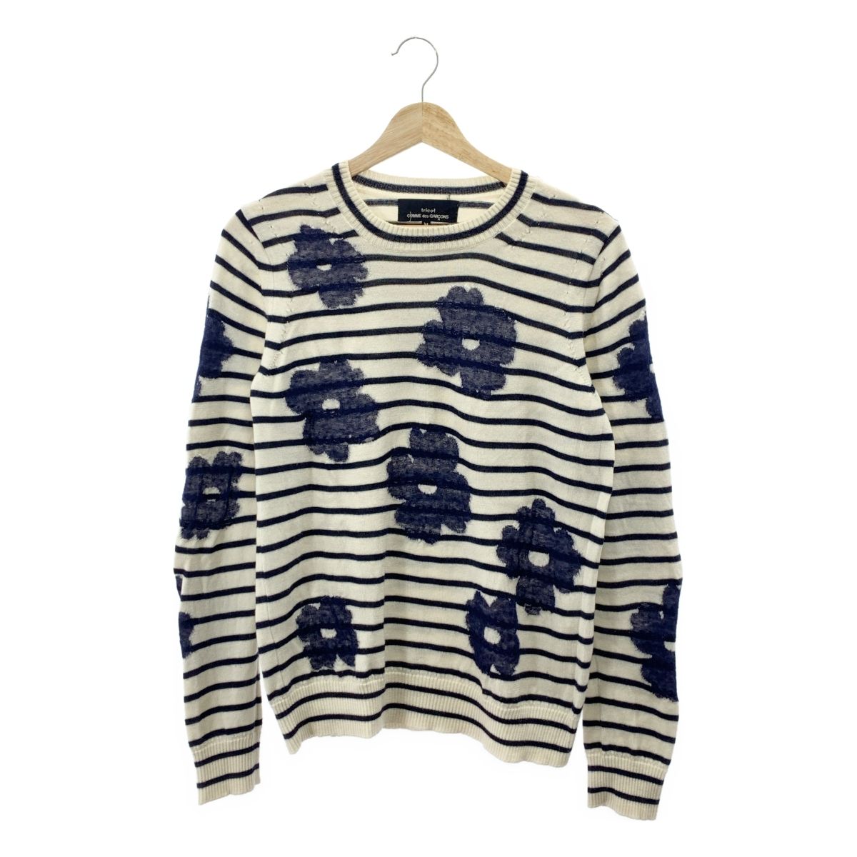 【90s】tricot GARCONS ウール フラワー ニット fre-94588_001.jpg