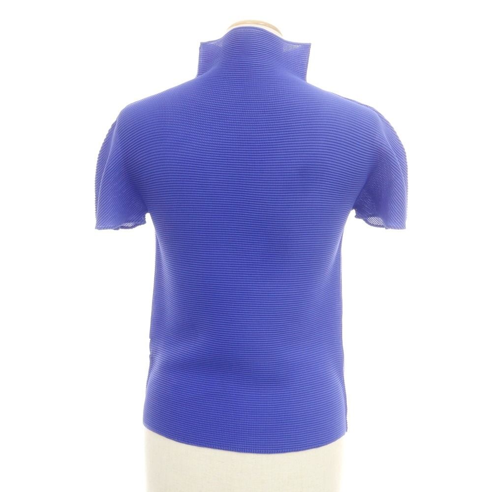 ISSEY MIYAKE　me カットソー　半袖　ブルー me ISSEY MIYAKE (ミーイッセイ ミヤケ) カットソー ブルー