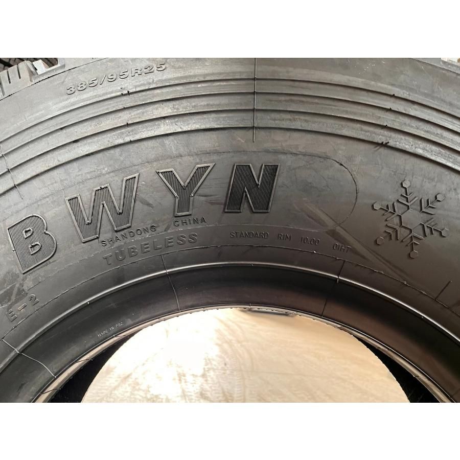 大型車用スタッドレスタイヤ クレーン ラフター ショベル ORタイヤ スタッドレス HILO 385/95R25（14.00R25）BWYN 大型車用  スノータイヤ 本州送料無料 引取OK - メルカリ