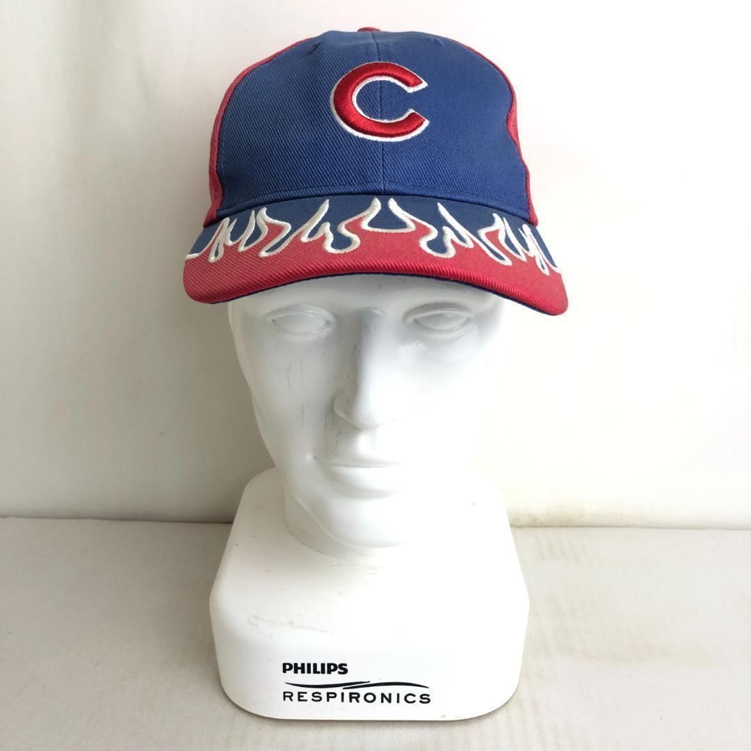 【US古着】CUBS カブス　Flame ファイヤー　ビンテージ　キャップ