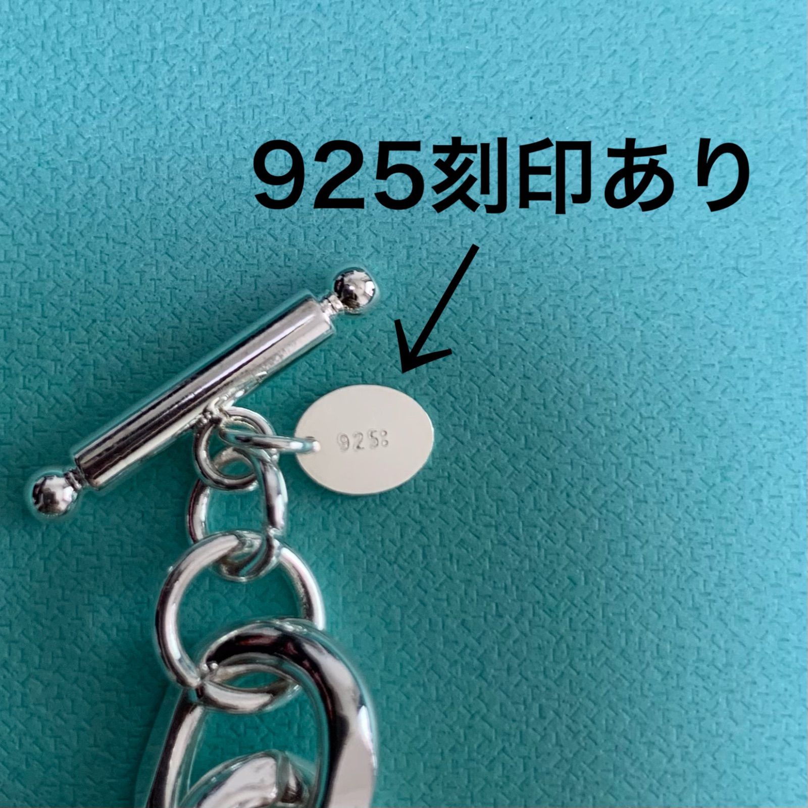 希少 太幅 シルバー925 プラチナ レディース マンテル チェーン  