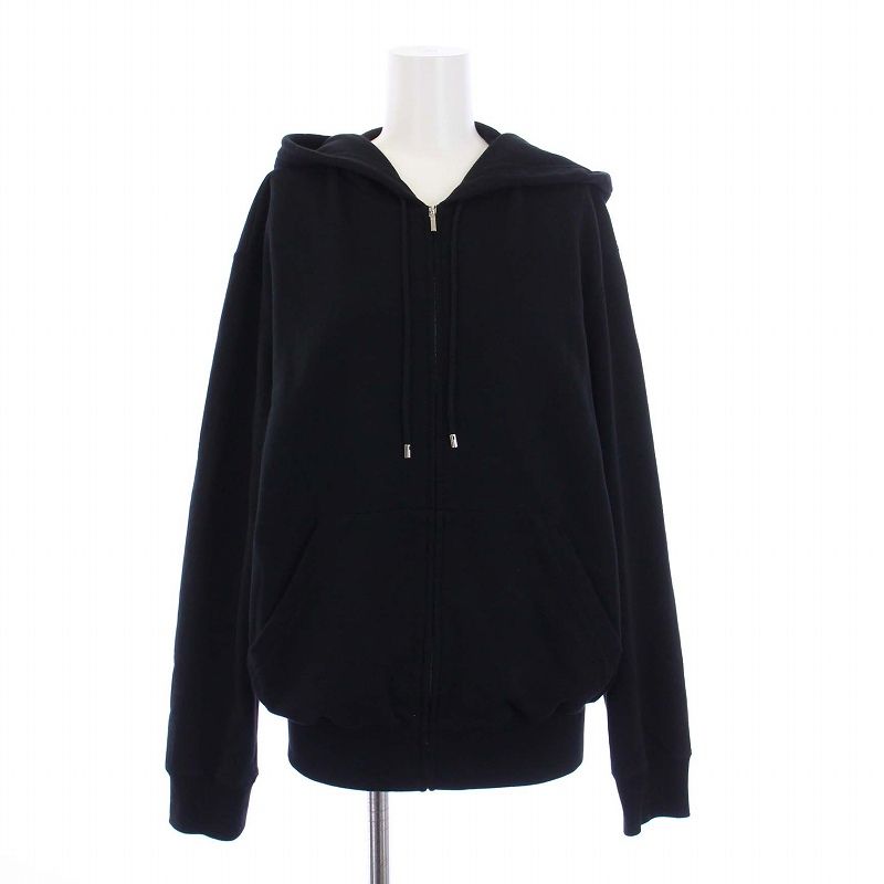 Chanel Sport Line Zip Up Hoodie Jacket Black 07A #38 – AMORE