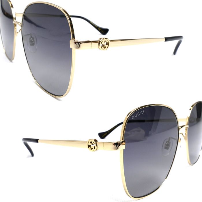 GUCCI グッチ インターロッキングG サングラス ゴールド GG1089SA 001
