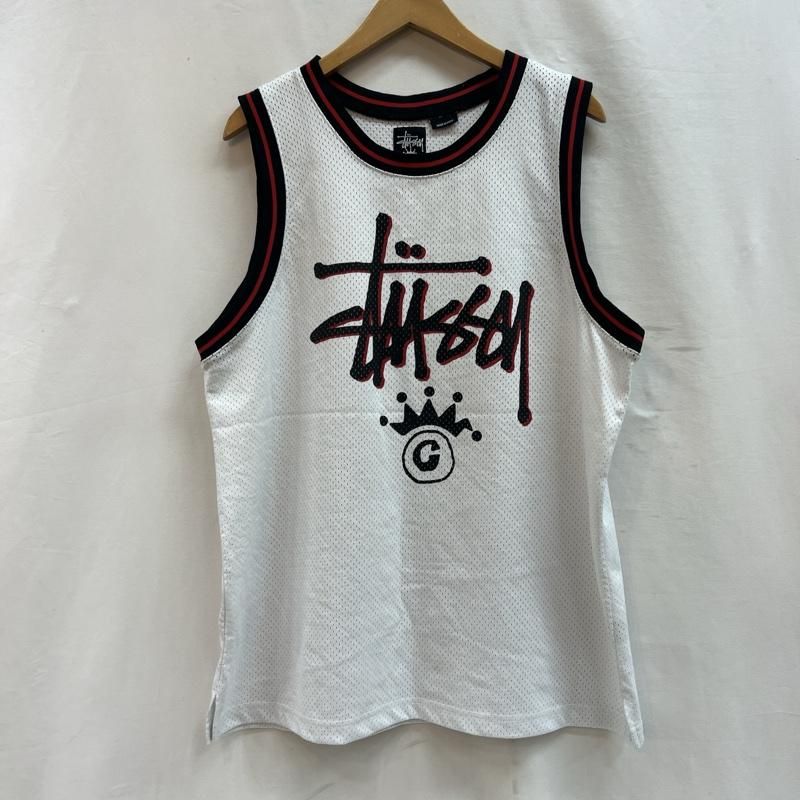激安通販サイト 人気 STUSSY ステューシー タンクトップ ロゴ メッシュ バスケタンク トップス