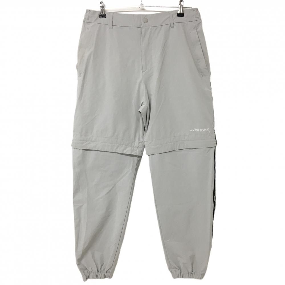 ハイプゴルフ  2WAYパンツ グレー×黒 サイドライン  メンズ M ゴルフウェア HYPEGOLF