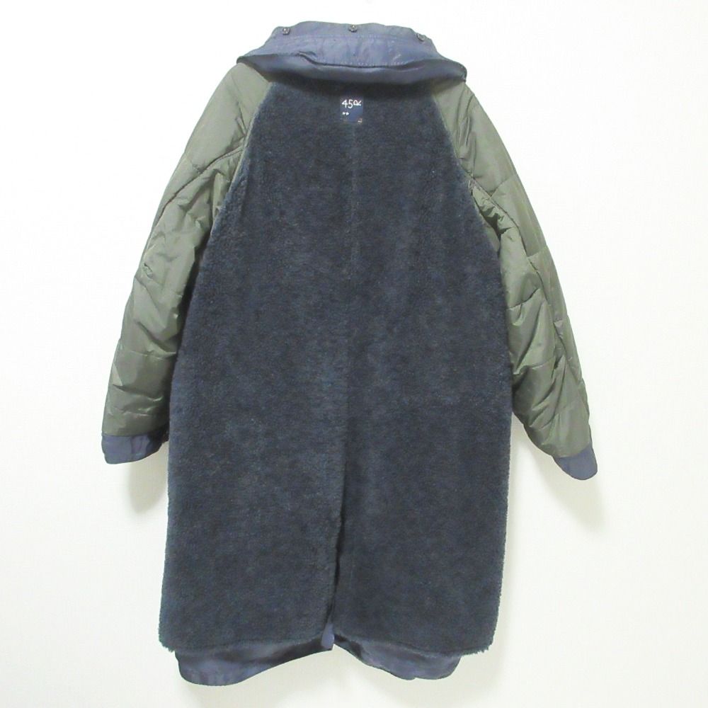 ナイロン×ボアの908ダンボカラーコート リバーシブル 81220014.jpg