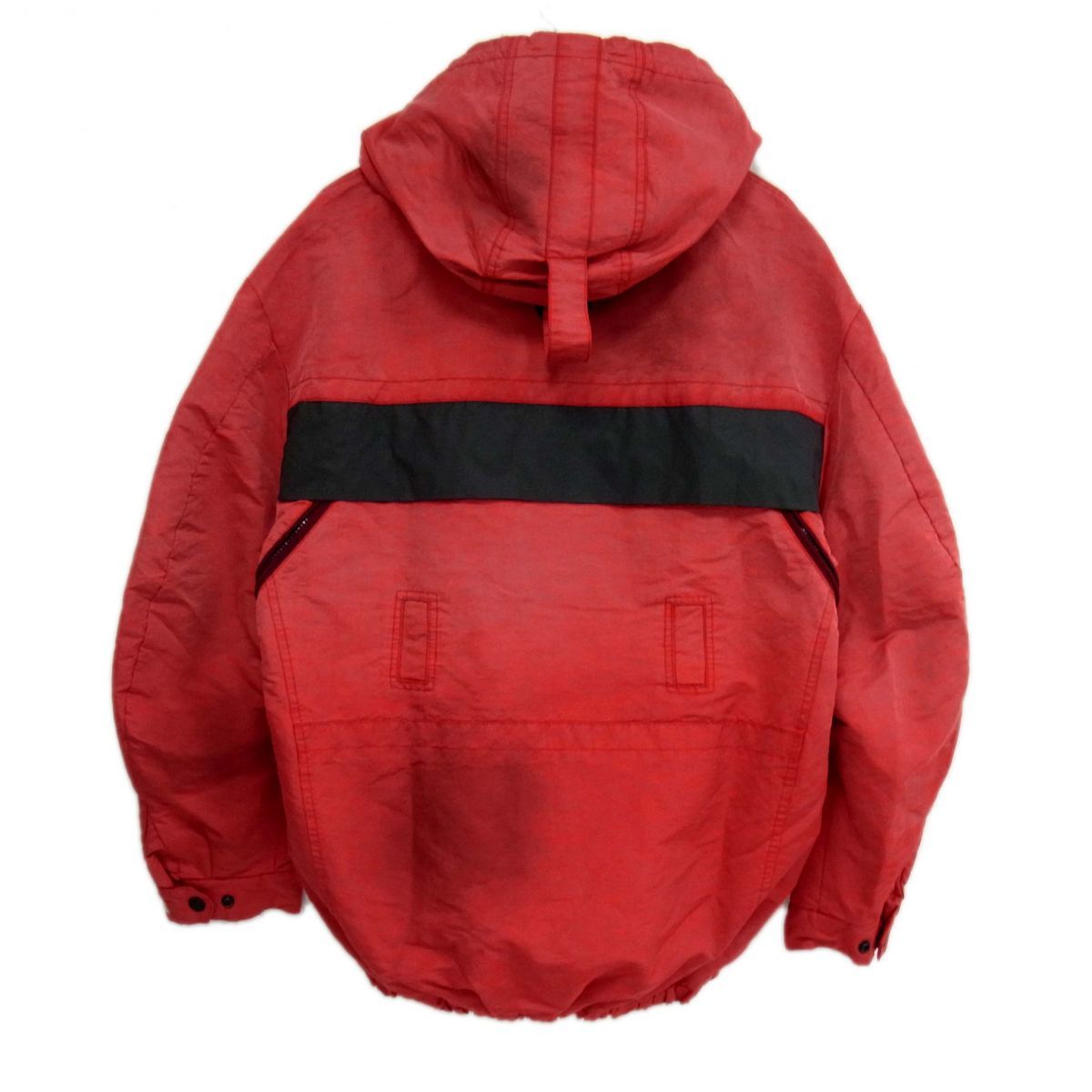 新品 定価8万円◇DIESEL W-TRODD JACKET 22aw ヴィンテージ汚し加工 パーカージャケット サイドジップ レッド  ディーゼル メンズ クーポン配布中】新品 定価8万円◇DIESEL W-TRODD JACKET 22aw
