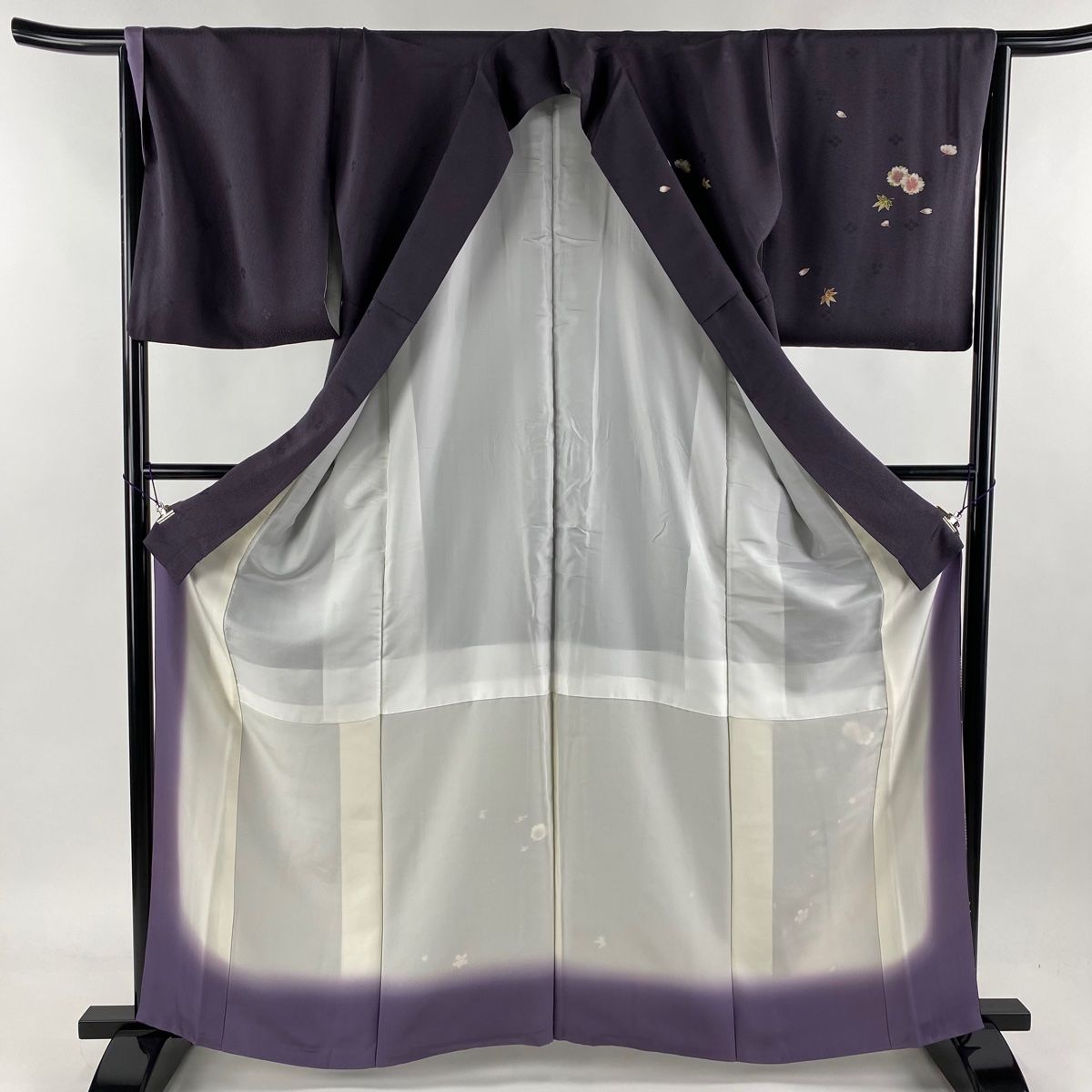 付下げ 身丈162.5cm 裄丈65.5cm M 袷 坂東三津五郎 やまと 落款 桜  