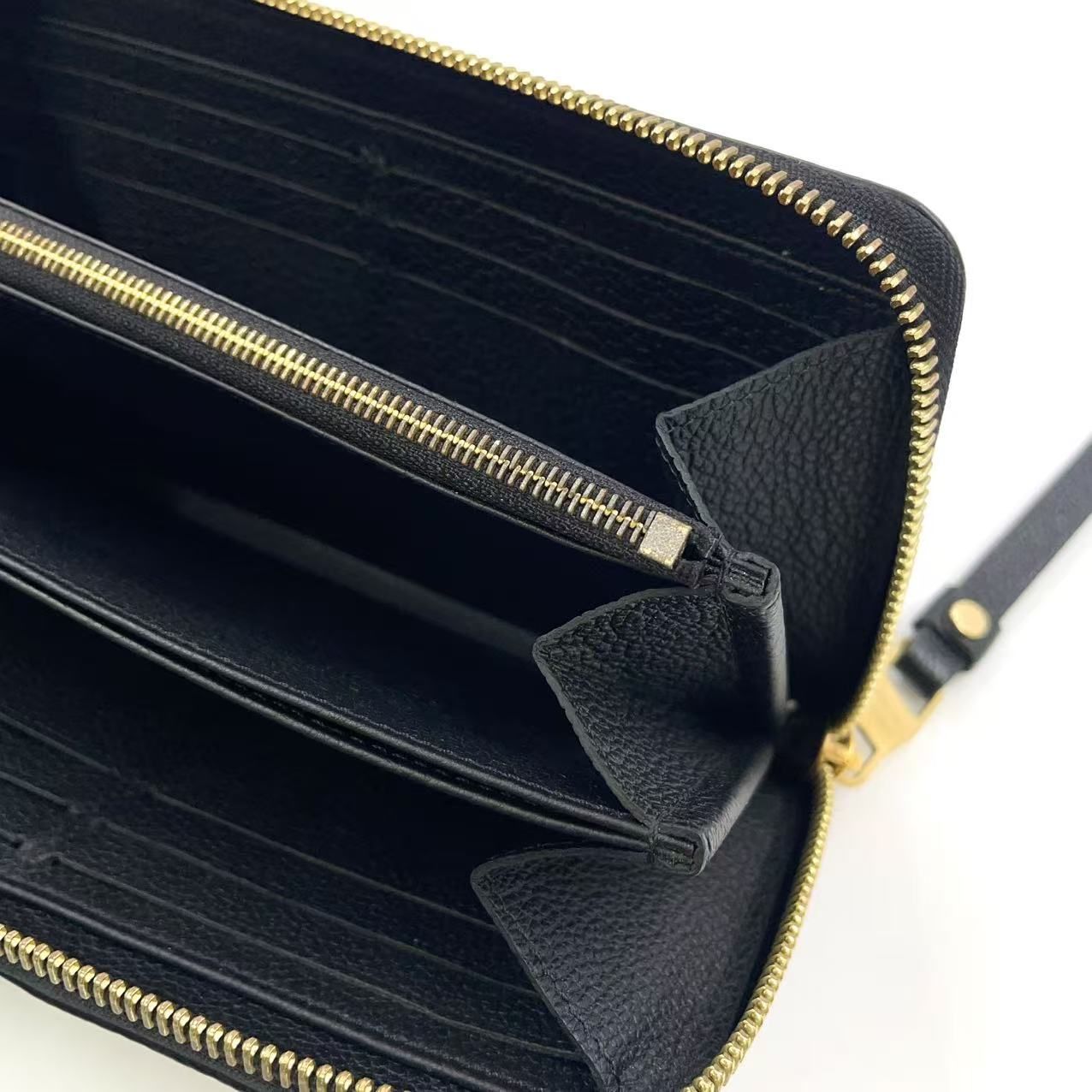 レザー ブラック×ベージュ