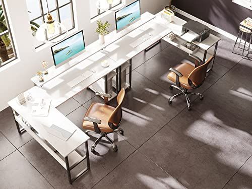 数量 パソコンデスク 幅155 ゲーミングデスク デスク l字 ODK 机 棚付き pcデスク 3段階モニター台付き 収納 desk オフィスデスク 仕事用 在宅勤務 組立簡単 ホワイト MARWIL-DEMENAGEMENTS_CH