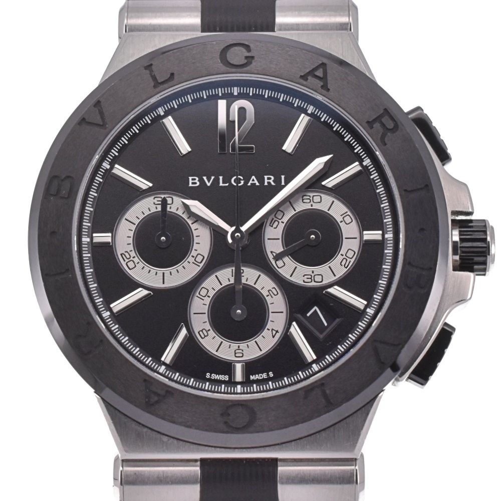 ブルガリ BVLGARI DG42SCCH ディアゴノ クロノグラフ 自動巻き メンズ 