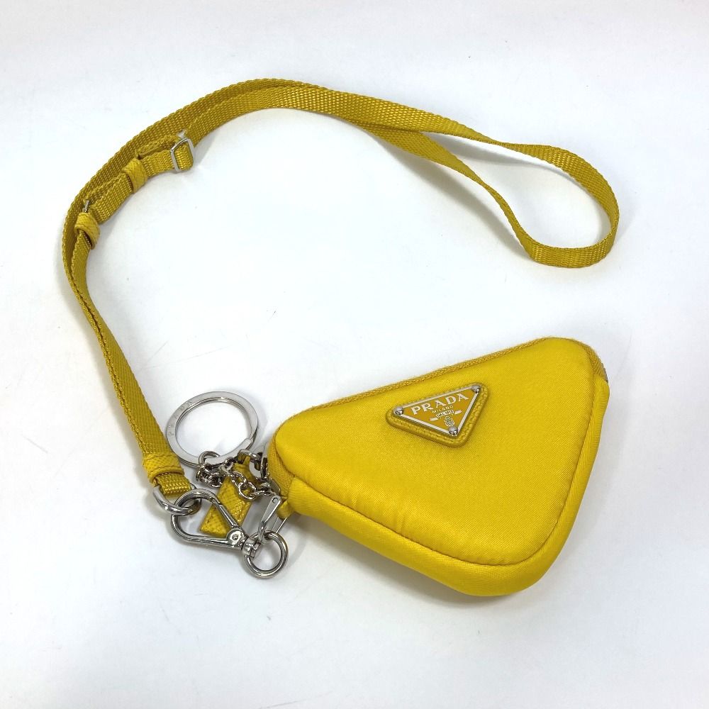 PRADA プラダ Re-Nylon トライアングルロゴ ミニポーチ ナイロン PRADA - PRADA プラダ Re-Nylon トライアングルロゴ ミニポーチ