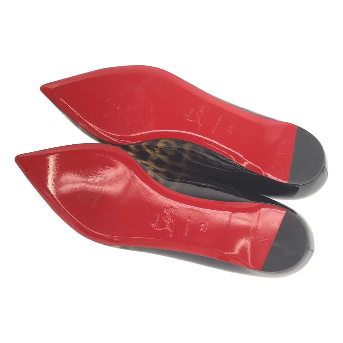 ChristianLouboutinレオパードフラットシューズ Christian Louboutin