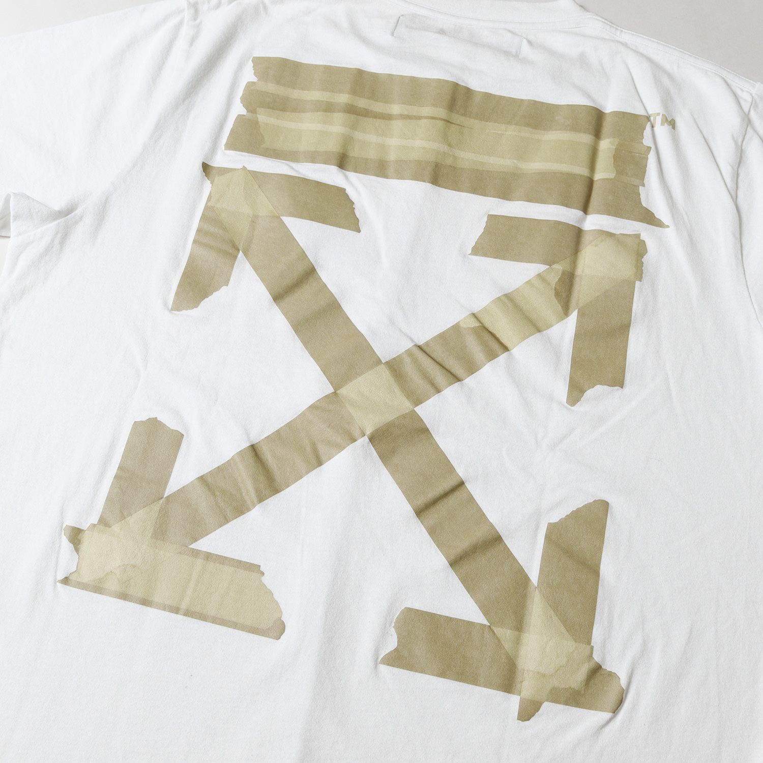 OFF-WHITE オフホワイト Tシャツ サイズ:XXS テープ アロー クルーネック オーバーサイズTシャツ TAPE ARROWS OVER  S/S TEE 20SS ホワイト 白 トップス カットソー 半袖