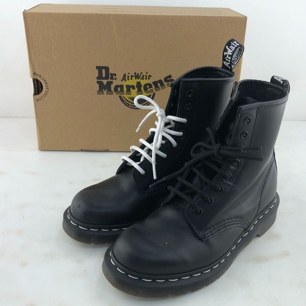 02w14701 ドクターマーチン Dr.Martens ８ホールブーツ ブラック 24.0cm UK5 EU38 ユニセックス 箱 替え紐あり ブーツ 1460