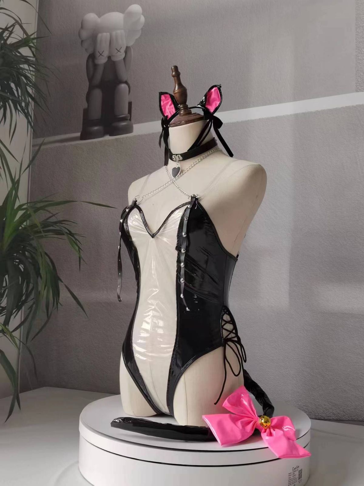 純欲性感半透明のバニーガールのコスプレ服装少女の誘惑夜店のコスプレ制服スーツf184