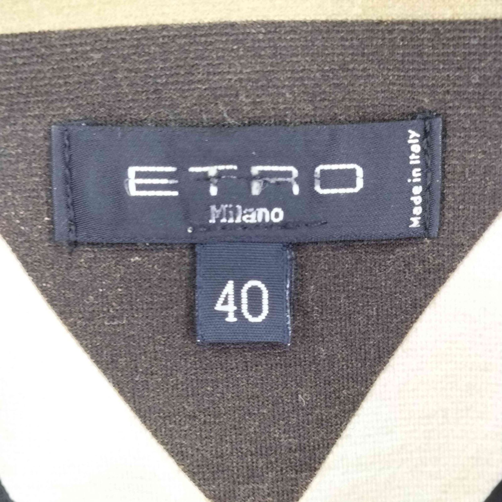 エトロ ETRO 総柄ノーカラージャケット レディース 40 - メルカリ
